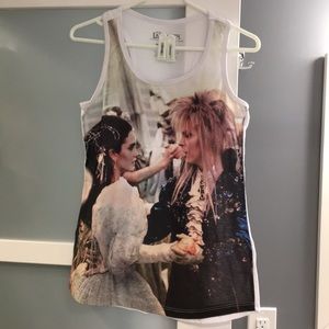 Labyrinth Racerback Tank Top Size Small